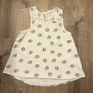 Girl's STEM White Tank‎ Top- Size 6- Pre-owned